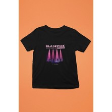 Zokawear Unisex Bol Kalıp Black Pink Baskılı Siyah Tişört