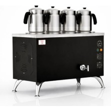 Anka Elektrikli Black Pro Compact Smart 4 Demlikli 40 Litre Çay Makinesi 220V