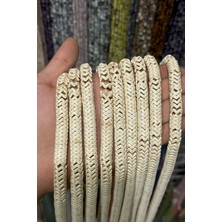 Uçar Doğal Taş Turkuaz Taşı Rondela Kesim Parlak Beyaz 10x3mm Doğal Taş Dizi [B+]
