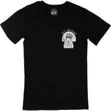 Cix Chill And Relax Dog Cep Logo Tasarımlı Siyah Tişört