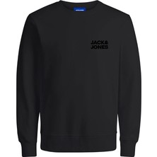 Jack & Jones 12290659 Jorlogo Crew Neck Tt Sweatshirt Siyah