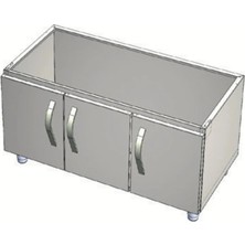 Csa Inox Csa Karacasan 120 cm 700 Seri Set Altı Dolap