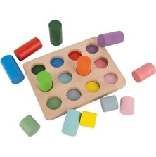 Bee Smart Montessori Ahşap Renkli Silindirler