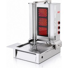Silverinox Elektrikli 3 Radyan Alttan Motorlu Döner Makinesi 380V