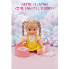 Farbu Oyuncak Altını Islatan Konuşan Melis Bebek 30 cm - Aksesuarlı Kafası Kolları Et Oyuncak Bebek