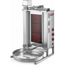 Silverinox Elektrikli 3 Radyan Üstten Motorlu Döner Makinesi 380V