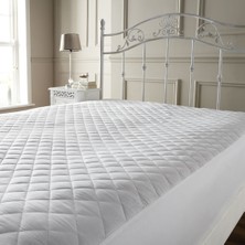 Caretex Kapitone Fitted Su Sıvı Geçirmez Yatak Koruyucu Alez 70 x 140 cm Düz Beyaz Kumaş