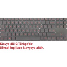 Retro Hp Omen 16-W0XXX Klavye Işıklı V1 (Non-Numeric) Single Backlit (Kırmızı Tuş)