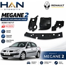 Motovex Megane 2 Motor Iç Kaplamaları Takımı Yerli Üretim 8200116717