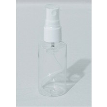 Zylan Ambalaj 50ML Kolonya Hediyelik Dezanfektan Boş Plastik Sprey Şişe 10 Adet Şeffaf 5 x 10 10'lu Plastik Kap Tr