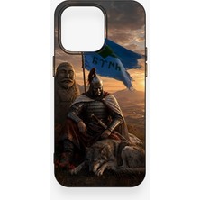 Vip Case iPhone 15 Pro Max Uyumlu Kıpçak Askeri Desenli Silikon Kılıf