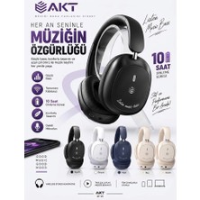 Thorqart  Kafaüstü Mikrofonlu Bluetooth Kulaklık 10 Saat Kesintisiz Kullanım Kulaküstü Kulaklık