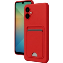 Twin Store Samsung Galaxy A07 4g Kelvin Kartvizitli Silikon - Kırmızı