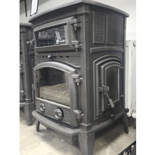 Flame Stove FS-011YKAK Sirius Maxi Yan Kapaklı Fırınlı Döküm Soba
