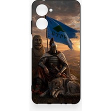 Vip Case Realme 10 Uyumlu Kıpçak Askeri Desenli Silikon Kılıf