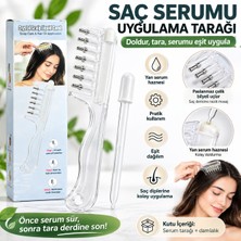 Dz Sıvı Hazneli Saç Serum Uygulama Tarağı Masaj Başlıklı Pratik Saç Bakım Tarağı