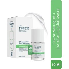 The Purest Solutions Yağlı Ciltler için Anında Matlaştırıcı ve  Yüz Bakım Maskesi T-Zone 10 Ml