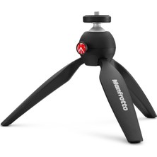 Manfrotto PIXI Taşınabilir Mini Tripod Siyah Hafif ve Ergonomik Kullanım İçin İdeal