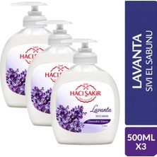 Hacı Şakir Lavanta Sıvı El Sabunu 500ML (3 Adet)