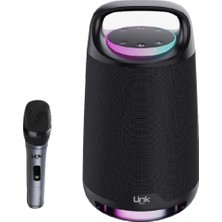 LinkTech M406 Premium Ipx4 Rgb 180W Mikrofonlu Kablosuz Bt Hoparlör