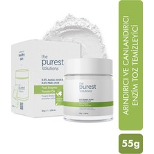 The Purest Solutions,  Arındırıcı ve Canlandırıcı Tüm ciltler için  Meyve Asitleri İçeren Toz Temizleyici 55 Gr (%0,2 Azelaik Asit & Malik Asit)