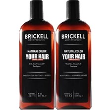 TeknoKapsül Brickell Erkeklere Özel Anti-White Saç Sakal Bakım Şampuanı 237 ml x 2 Adet