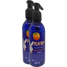 TeknoKapsül Playboy Pure Edible Massage Oil 120ML Şeftali Aromalı Masaj Yağı 2 Adet