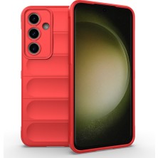 Galaxy S24 Fe Kılıf Kamera Korumalı Esnek Silikon Parmak Şeritli Hesaplı Dünya