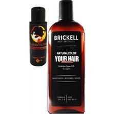 TeknoKapsül Brickell Anti-Beyaz Saçsakal Şampuan Erkek 237 ml + L.kamasutra Kadın Vajinaorgazm Kremi 60 ml