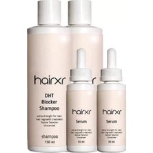 TeknoKapsül Hairxr Dht Blocker 4X150 ml Şampuan ve 4X30 ml Serum Sağlam Güçlü Parlak Yeni Saçlar