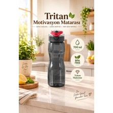 Porsima 911037-2 Bpa Free Motivasyon Sporcu Su Matarası Tritan Suluk 0,7lt Su Şişesi Fuşya