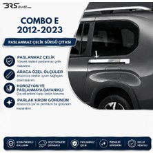 Opel Combo E Uyumlu 2012-2023 Krom Sürgü Çıtası 2 Parça Paslanmaz Çelik