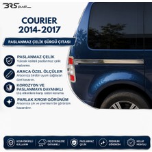 Ford Courier Uyumlu 2014 ve Üzeri Krom Sürgü Çıtası 2 Parça Paslanmaz Çelik