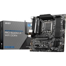 MSI Msı Pro B660M-A D4 Intel LGA1700 Ddr4 Micro Atx Anakart - Outlet