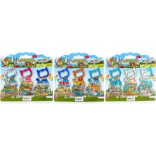 Ett Istanbul Temalı Metal Buzdolapı Süsü Magnet 3'lü Set