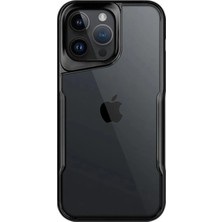 Elivora Apple iPhone 15 Pro Max Kılıf Boyi Silikon Kapak - Siyah