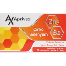 Aprivex Çinko ve Selenyum - 30 Yumuşak Jel Kapsül