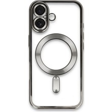 Elivora Apple iPhone 16 Kılıf Kross Magneticsafe Kapak - Titan Gri