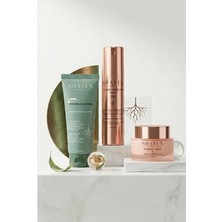 Shayen Paris 3'lü Cilt Bakım Seti - , Onarıcı , Leke Karşıtı , Yaşlanma Karsıtı | Collegen Micro Shot 300 Spikül Serum + Green Vegan Balm Yüz Temizleme Jeli + Biorepair Krem
