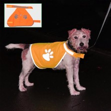 Elektronikçim  Gece Görüşlü Reflektör Kumaşlı Cırt Cırtlı Köpek Yeleği Medium