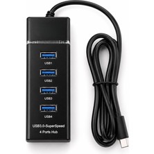 Elektronikçim 4 Port Type-C USB Hub 1.2m ZR1272