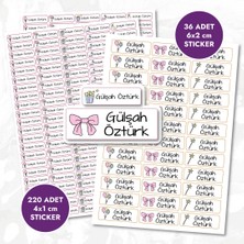 Mühürşah Isimli Kız Neşesi Sticker - Suya Dayanıklı (256 Adet ) Kalem Suluk Defter Kitap Etiketi Kişiye Özel