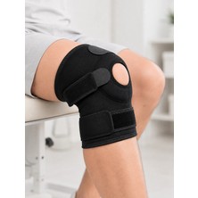 Mey İthalat Mey Ithalat® Kısa Diz Desteği Ligamentli Açık Diz Kapağı Cırtlı Ayarlanabilir Dizlik