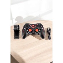Mey İthalat Mey Ithalat® Android Uyumlu Gamepad X3 Game Stick Oyun Kolu Bluetooth Bağlantılı