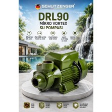 SCHUTZENGER Drl 90 Su Pompası 40 mt Dik Atar 8 mt Emiş Motor Suğutmalı Su Motoru C9 Kalite Germany Yeşil