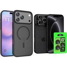 Vendas iPhone 18 Pro Max Uyumlu Mat Arka Yüzey Kamera Çıkıntılı Jota M-safe Joko Kapak + Kamera Lens Koruyucu
