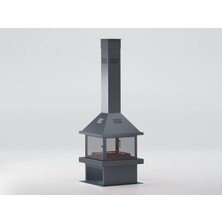 Schömne Kare Model Orta Şömine 80X80