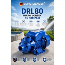 SCHUTZENGER Drl 80 Su Pompası 1.5 Hc 40 mt Dik Atar 300 mt Yatay Su Atar Mavi Su Motoru Bahçe Sulama