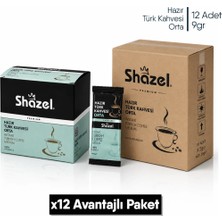 Shazel Hazır Türk Kahvesi Orta x 12 Adet