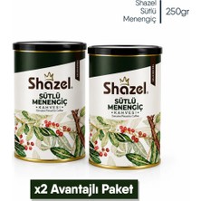 Shazel Sütlü Menengiç Kahvesi 250 gr Teneke x 2 Adet